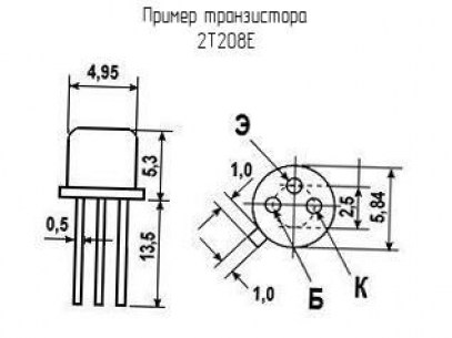 2Т208Е (201*г) транзистор  даташит схема