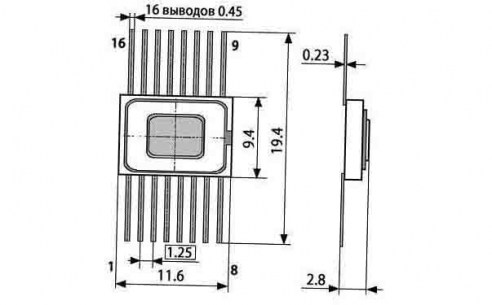 571ХЛ2 (НИКЕЛЬ) микросхема  даташит схема