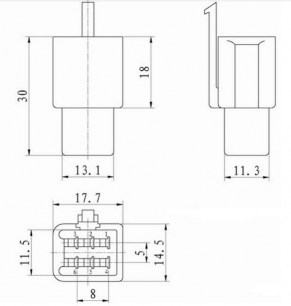 DJ7061A-2.8-11 автомобильный соединитель RUICHI даташит схема