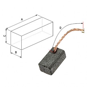 brush 8x16x27 wire щетки для электродвигателей RUICHI даташит схема