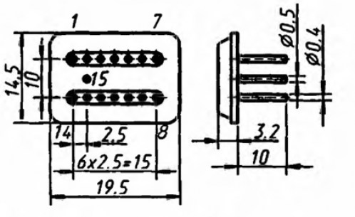 К249КН1Е микросхема  даташит схема