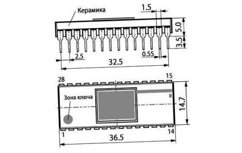 М573РФ4А (НИКЕЛЬ) микросхема  даташит схема